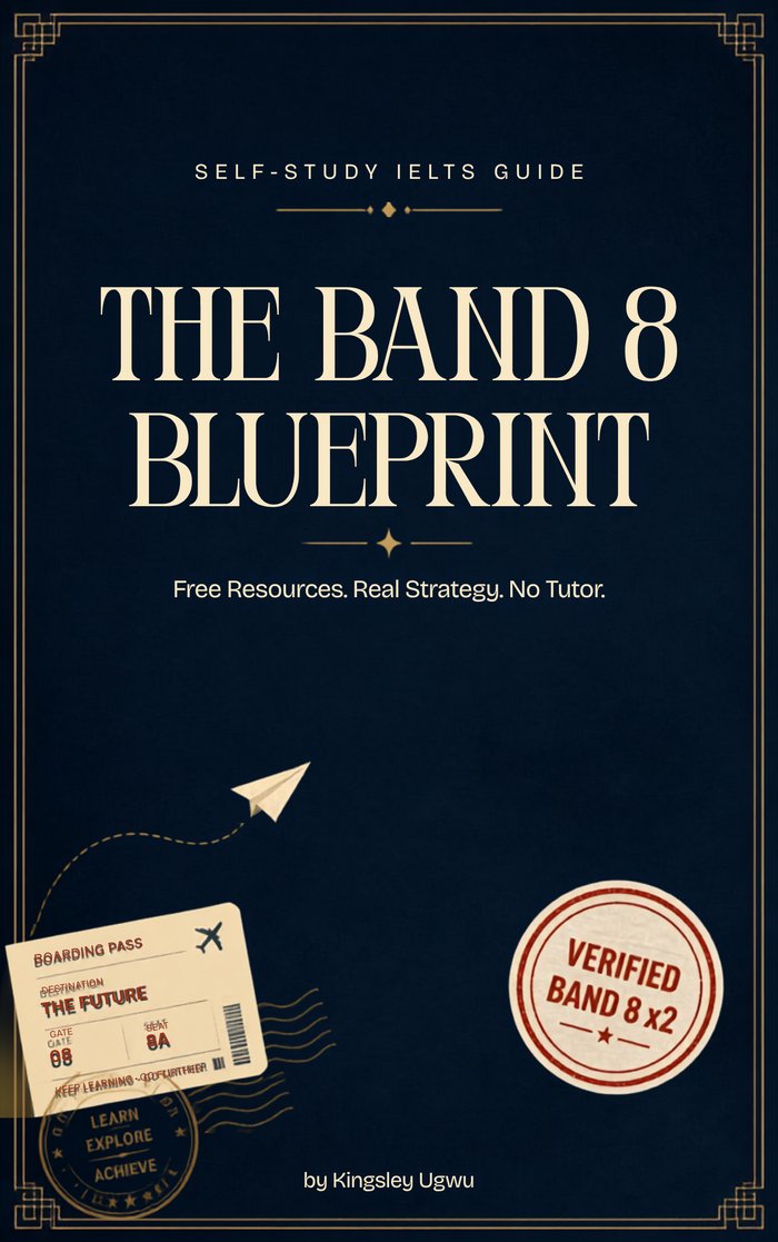 The Band 8 Blueprint — Self-Study IELTS Guide cover